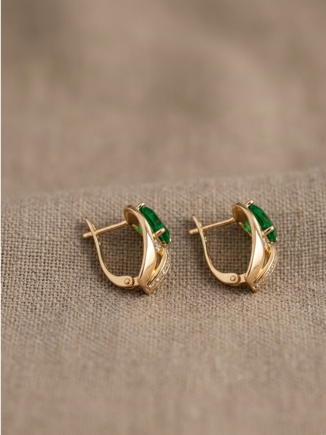Stella Bali Green Statement Earrings