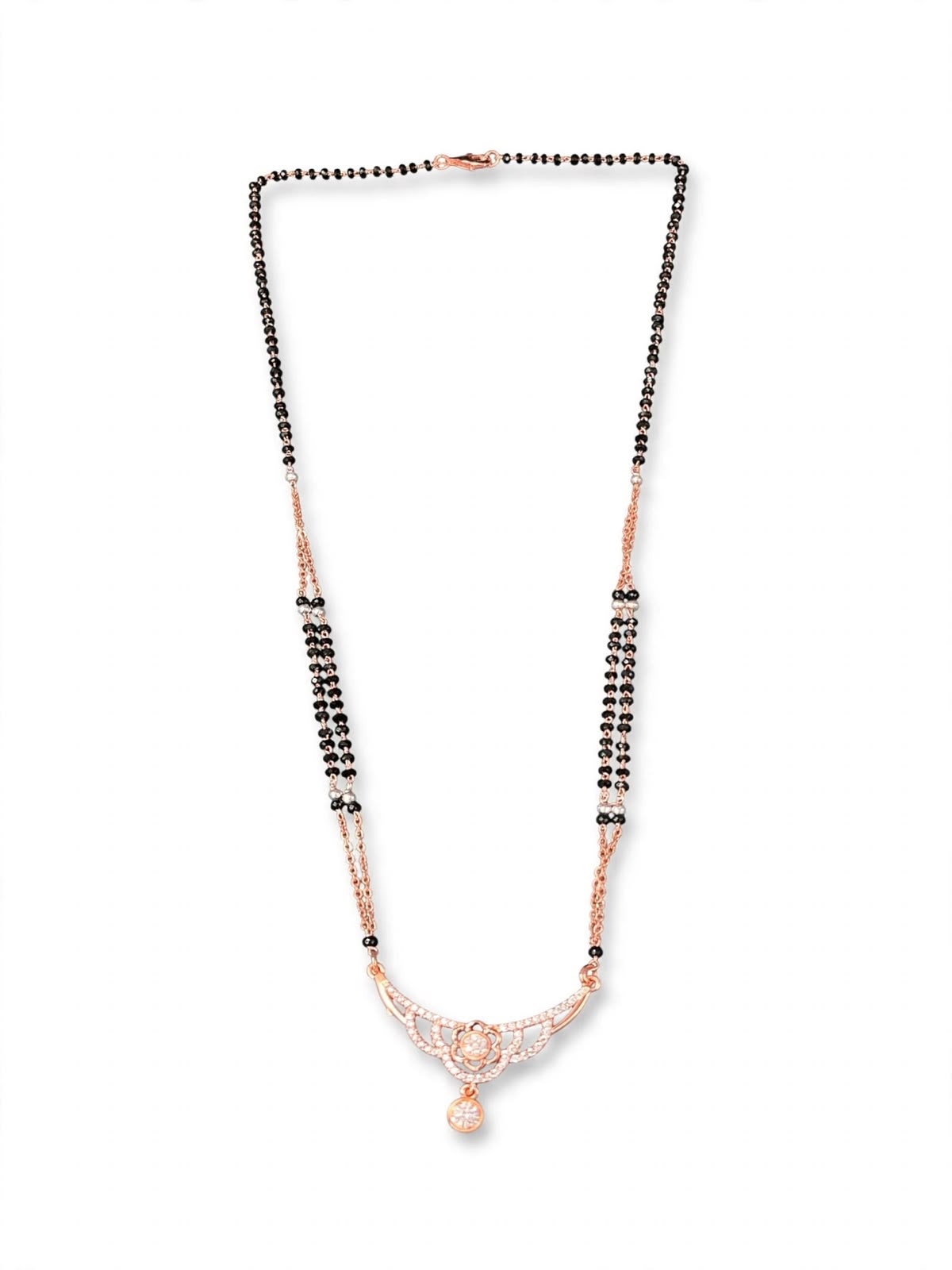Rose Curved Spark Mangalsutra