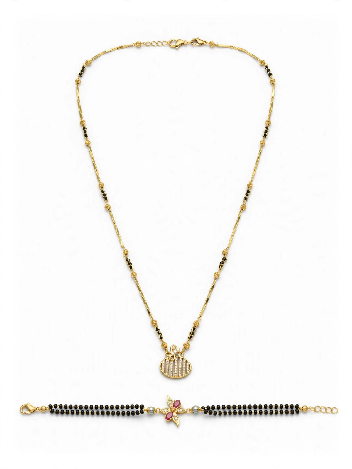 Butterfly Bloom Dual Mangalsutra Set