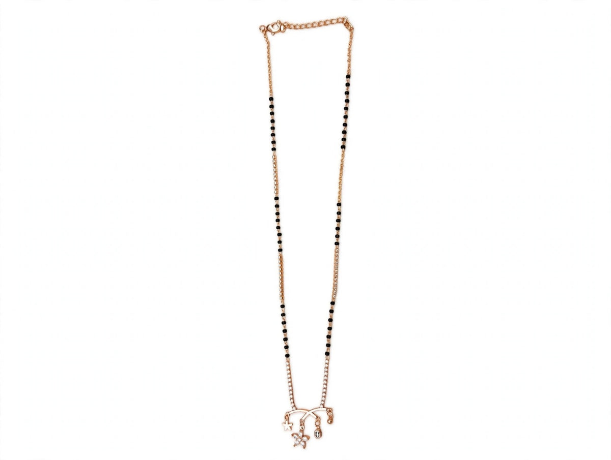Rose Floral Drop Mangalsutra