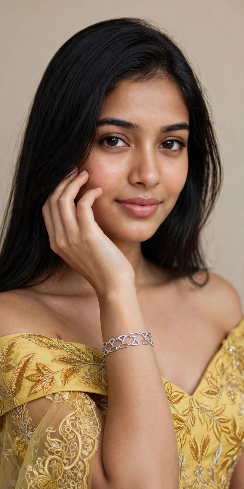 Silver Geometric Luxe Link Bracelet