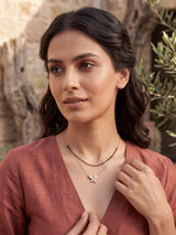 Rose Butterfly Double-Layer Mangalsutra