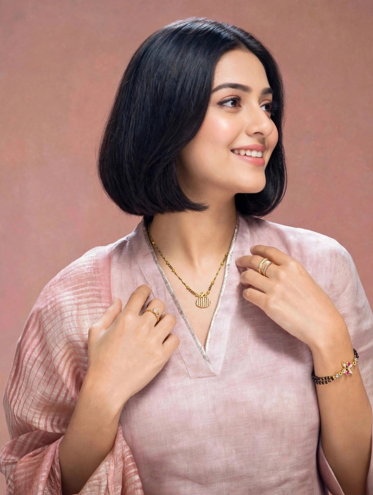 Butterfly Bloom Dual Mangalsutra Set