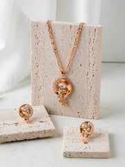 Rose Floral Radiance Necklace Set