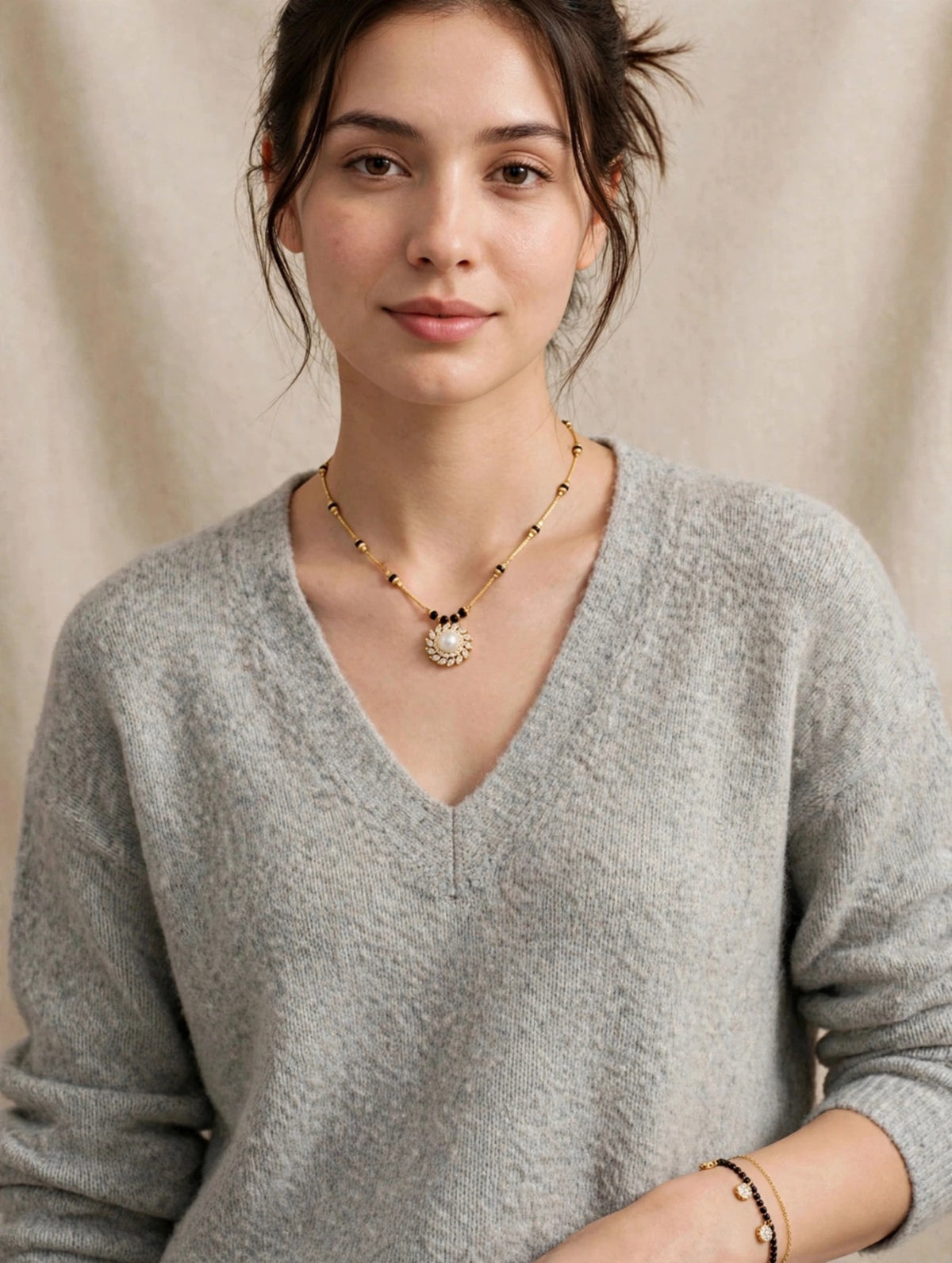 Pearl Blossom Dual Mangalsutra Set