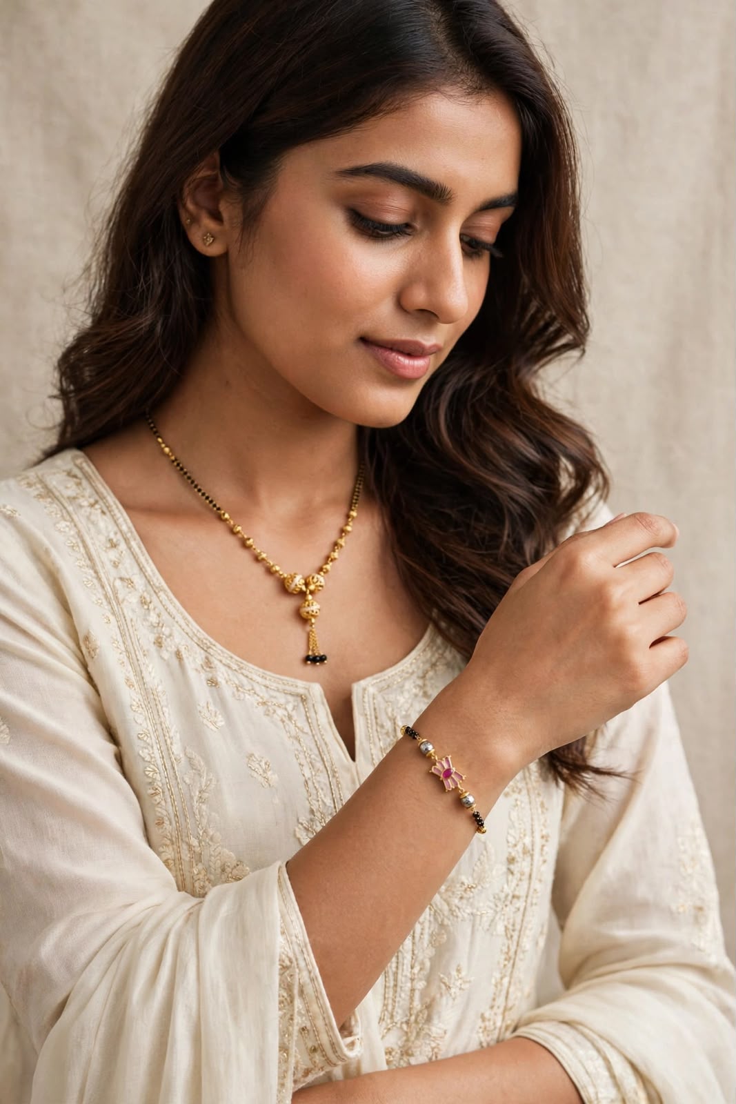 Golden Heritage Charm Mangalsutra Set