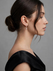 Rose Gold Teardrop Radiance Earrings