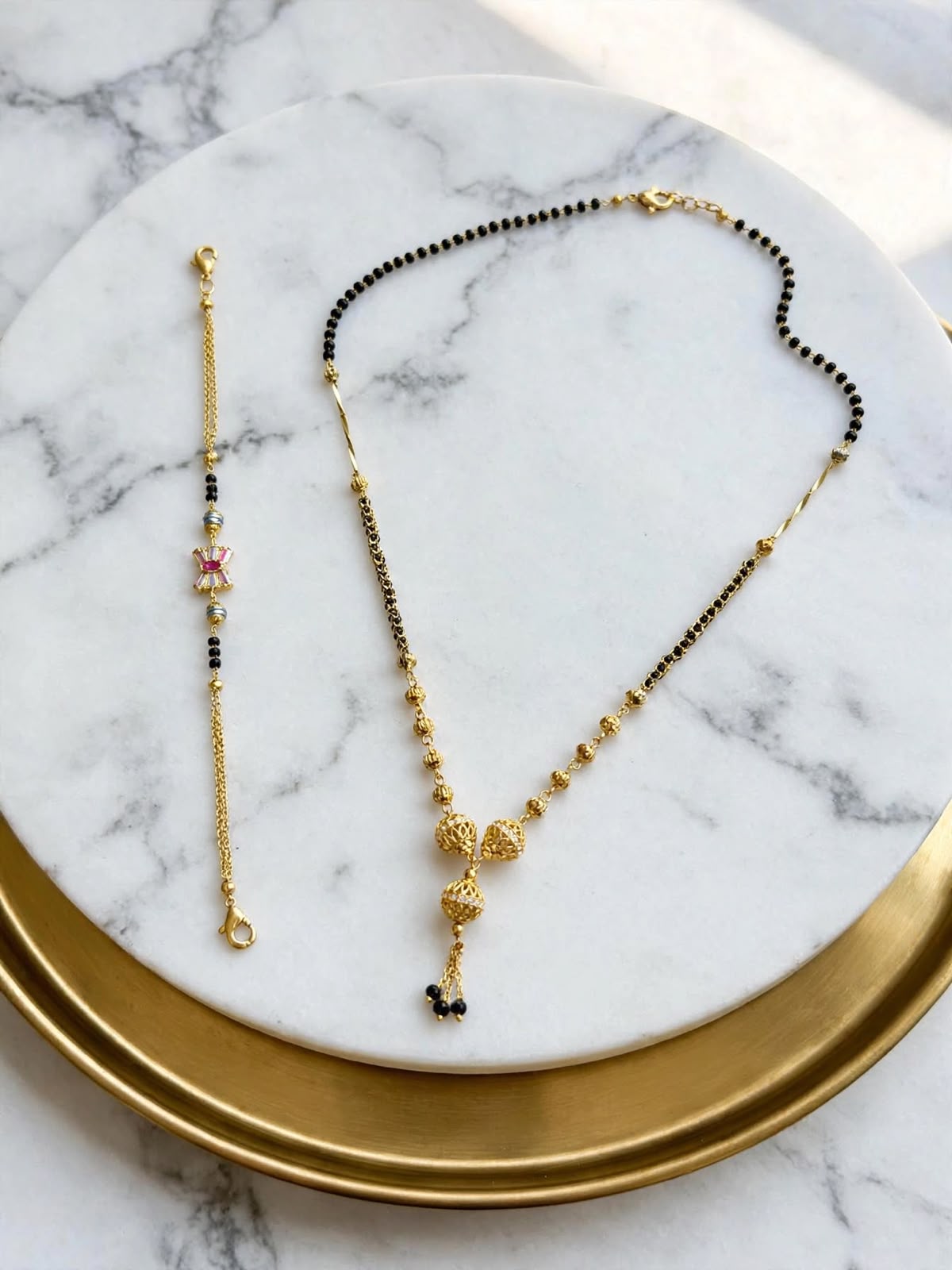 Golden Heritage Charm Mangalsutra Set