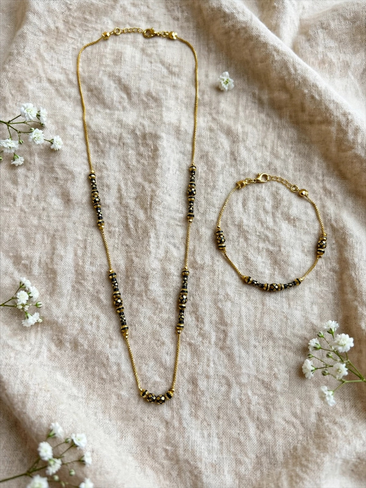Golden Bead Harmony Mangalsutra Set