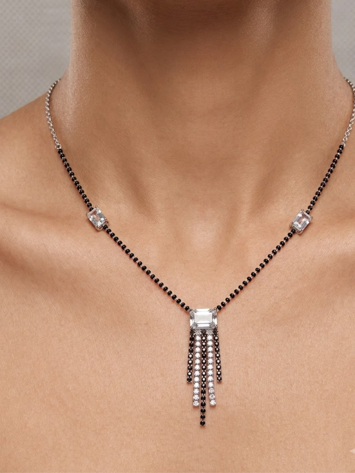 Rose Tassel Radiance Mangalsutra