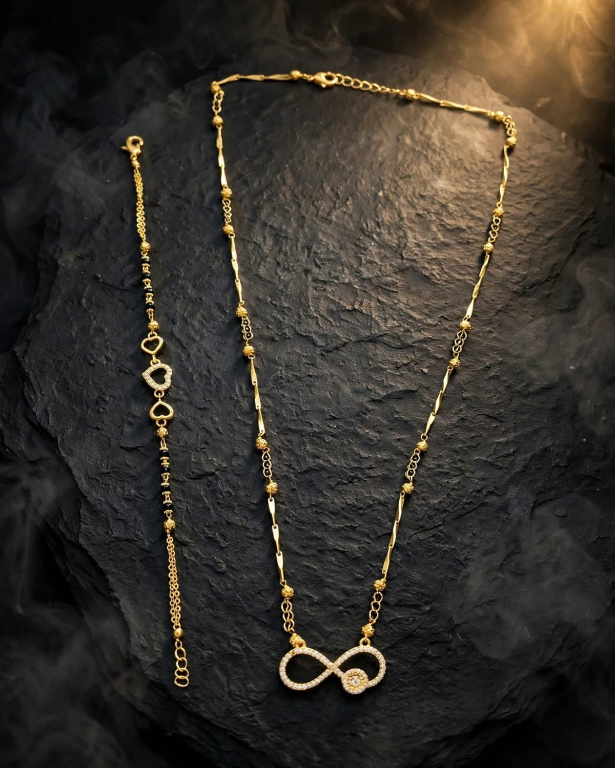 Infinity Glow Dual Mangalsutra Set