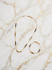 Golden Classic Charm Mangalsutra Set