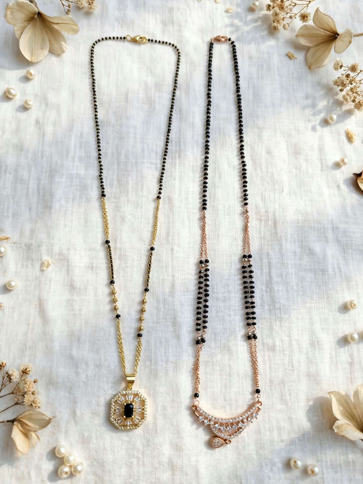 Rose Aura Dual Mangalsutra Set