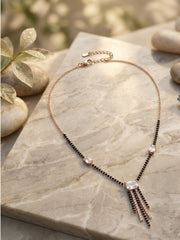 Rose Tassel Radiance Mangalsutra