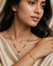 Floral Spark Dual Mangalsutra Set