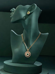 Rose Green Radiance Pendant Set