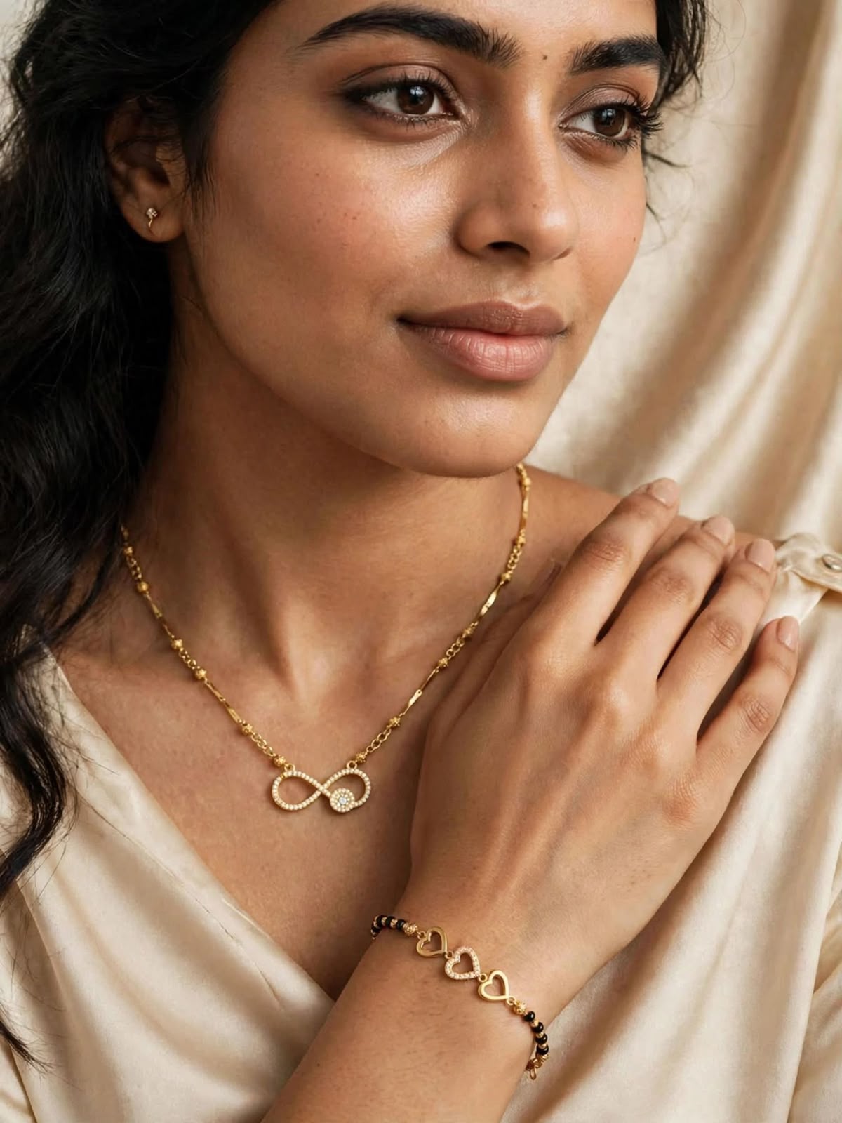 Infinity Glow Dual Mangalsutra Set