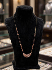 Rose Fan Charm Layered Mangalsutra