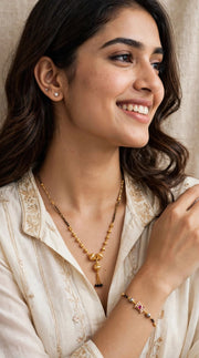 Golden Heritage Charm Mangalsutra Set
