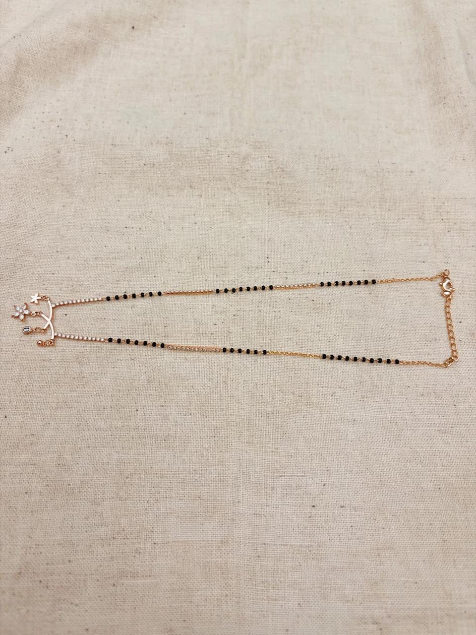 Rose Floral Drop Mangalsutra