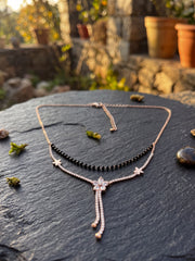 Rose Floral Layered Stone Mangalsutra