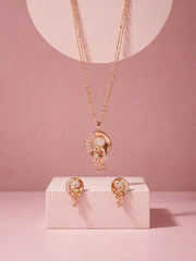 Rose Floral Radiance Necklace Set