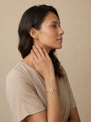 Silver Geometric Luxe Link Bracelet