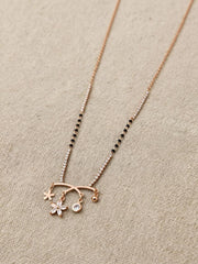 Rose Floral Drop Mangalsutra