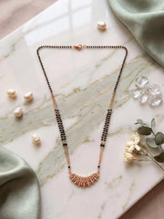 Rose Fan Charm Layered Mangalsutra