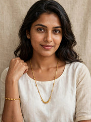 Golden Traditional Grace Mangalsutra Set