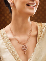 Rose Swirl Radiance Necklace Set