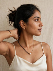 Pearl Charm Mangalsutra & Hand Bracelet Set