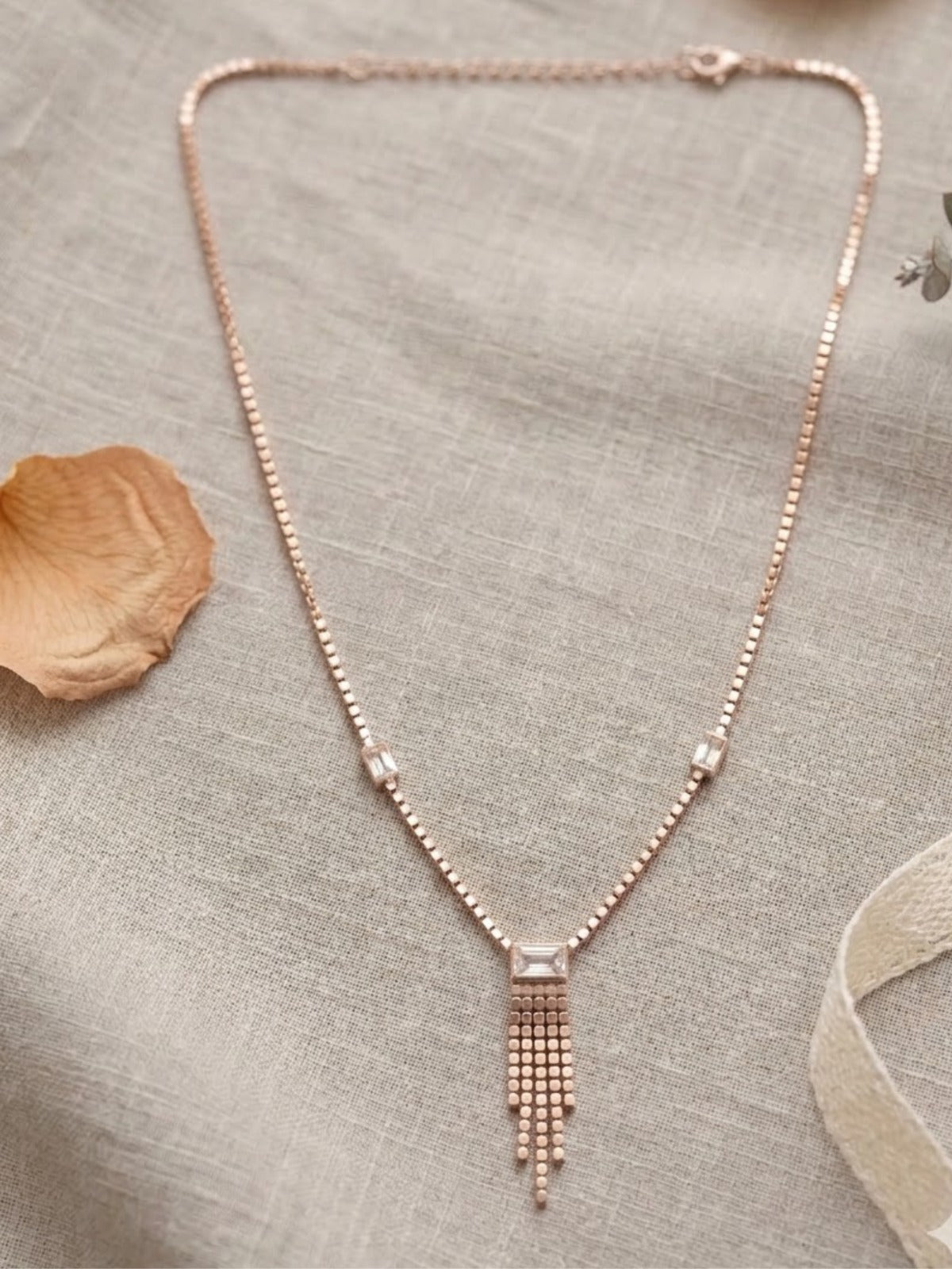 Rose Tassel Radiance Mangalsutra