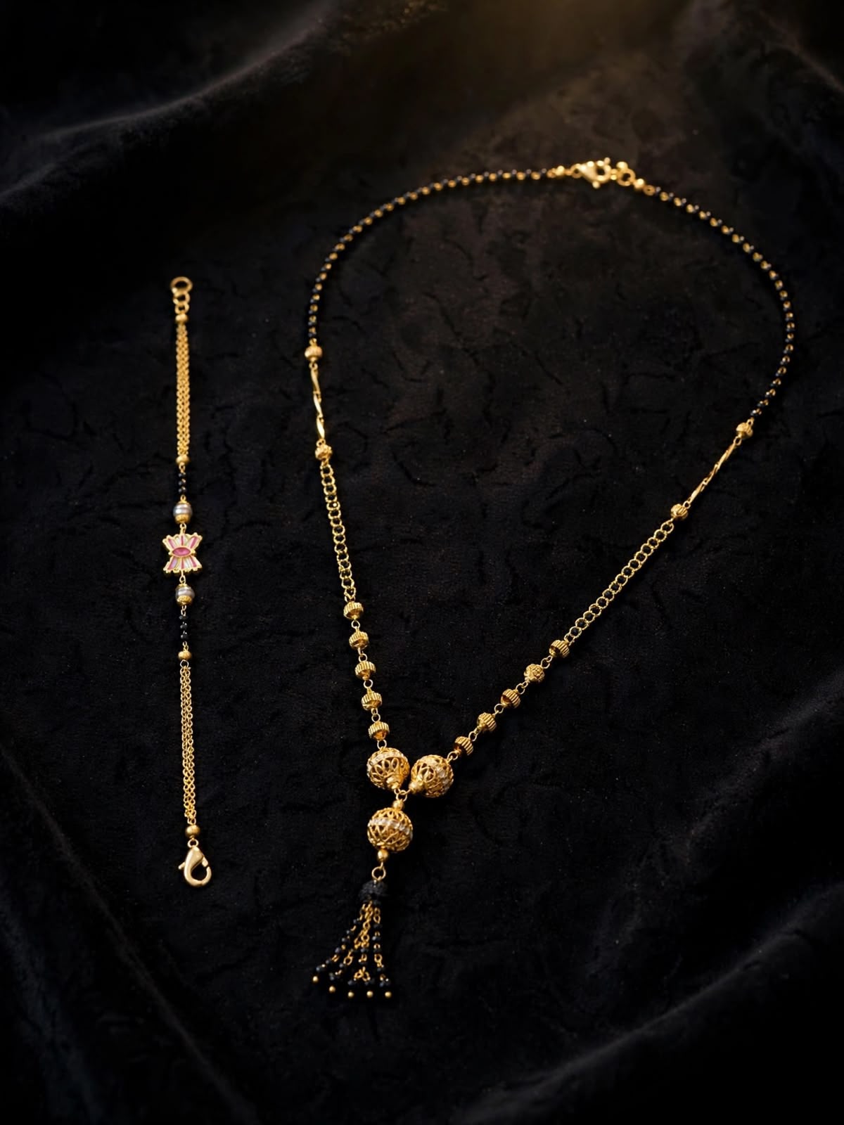 Golden Heritage Charm Mangalsutra Set