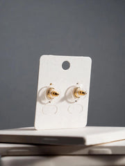 Rose Gold Butterfly Crystal Stud Earrings