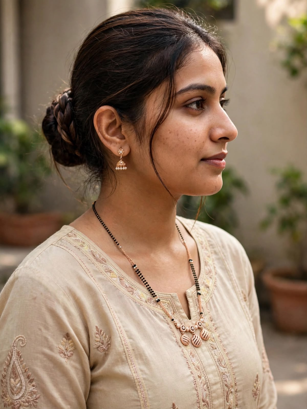 Rose Triple Charm Radiance Mangalsutra
