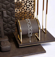 Silver Geometric Luxe Link Bracelet