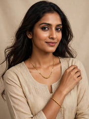 Golden Traditional Grace Mangalsutra Set
