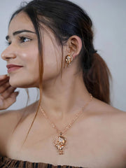 Rose Floral Radiance Necklace Set