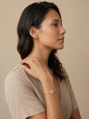 Silver Geometric Luxe Link Bracelet