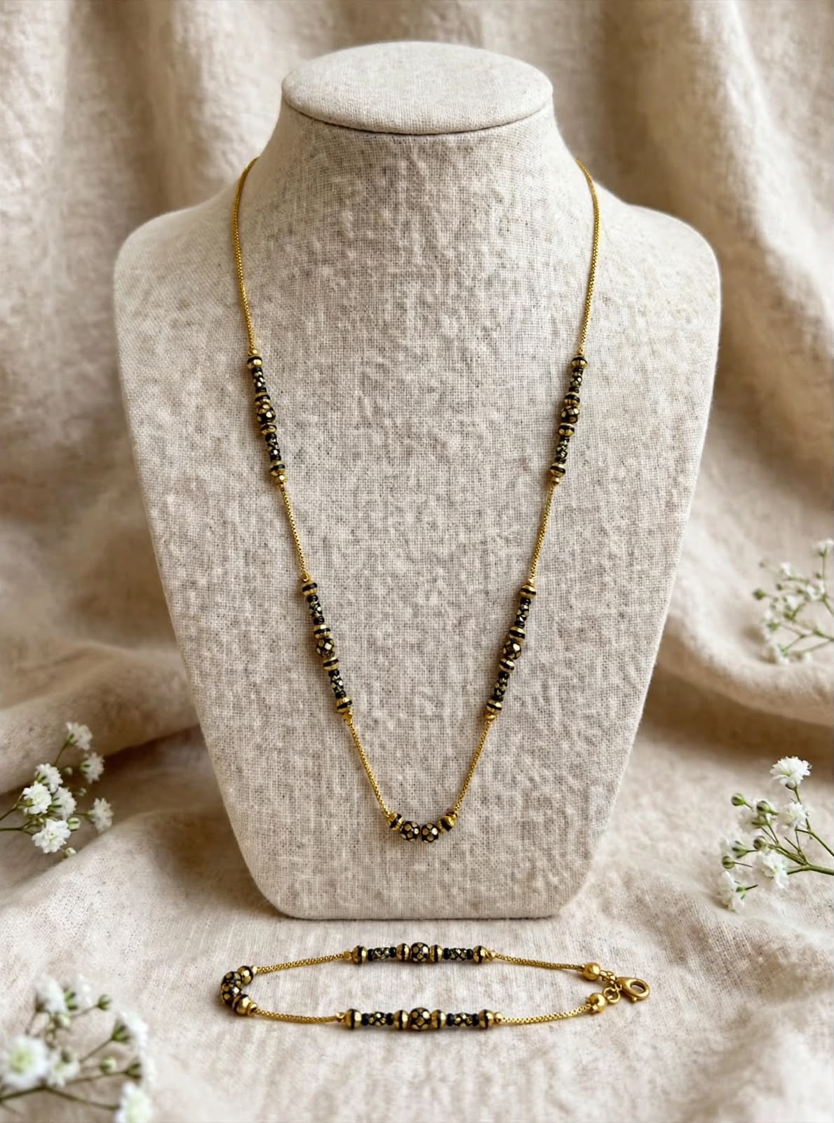 Golden Bead Harmony Mangalsutra Set