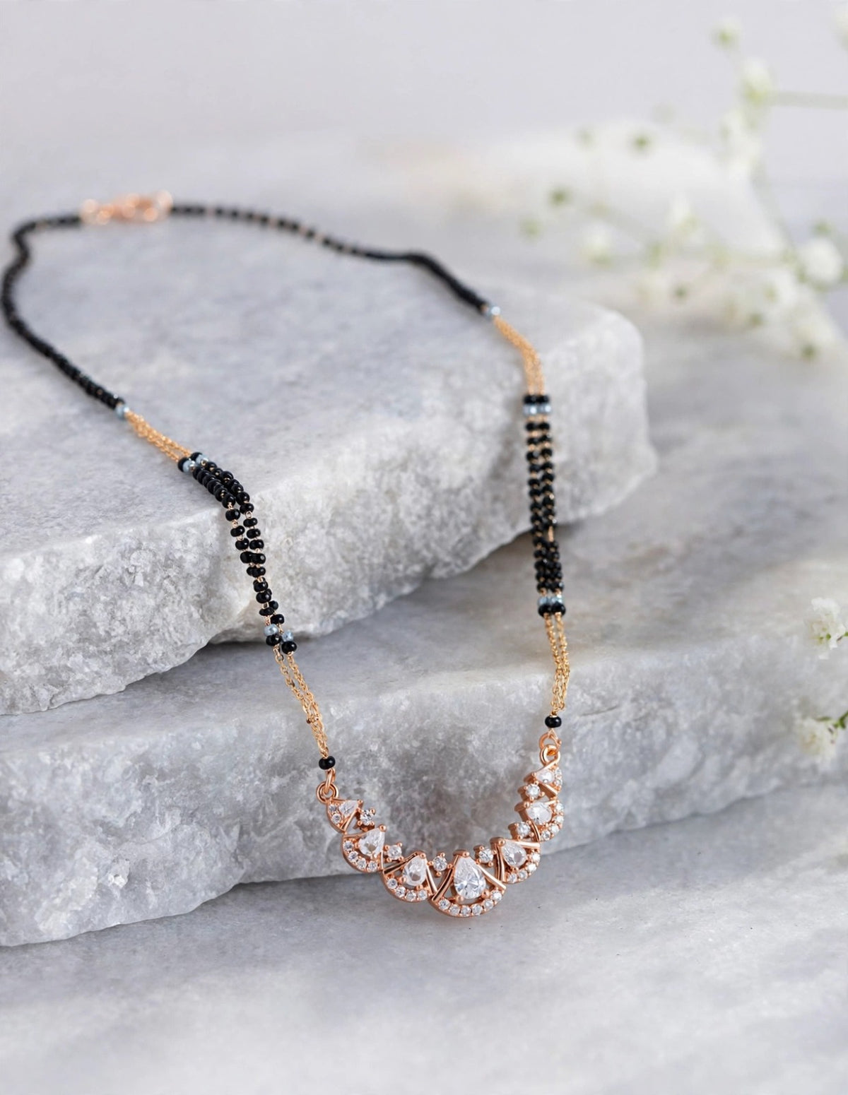 Rose Floral Radiance Mangalsutra