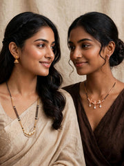 Rosé Heart & Butterfly Mangalsutra Set