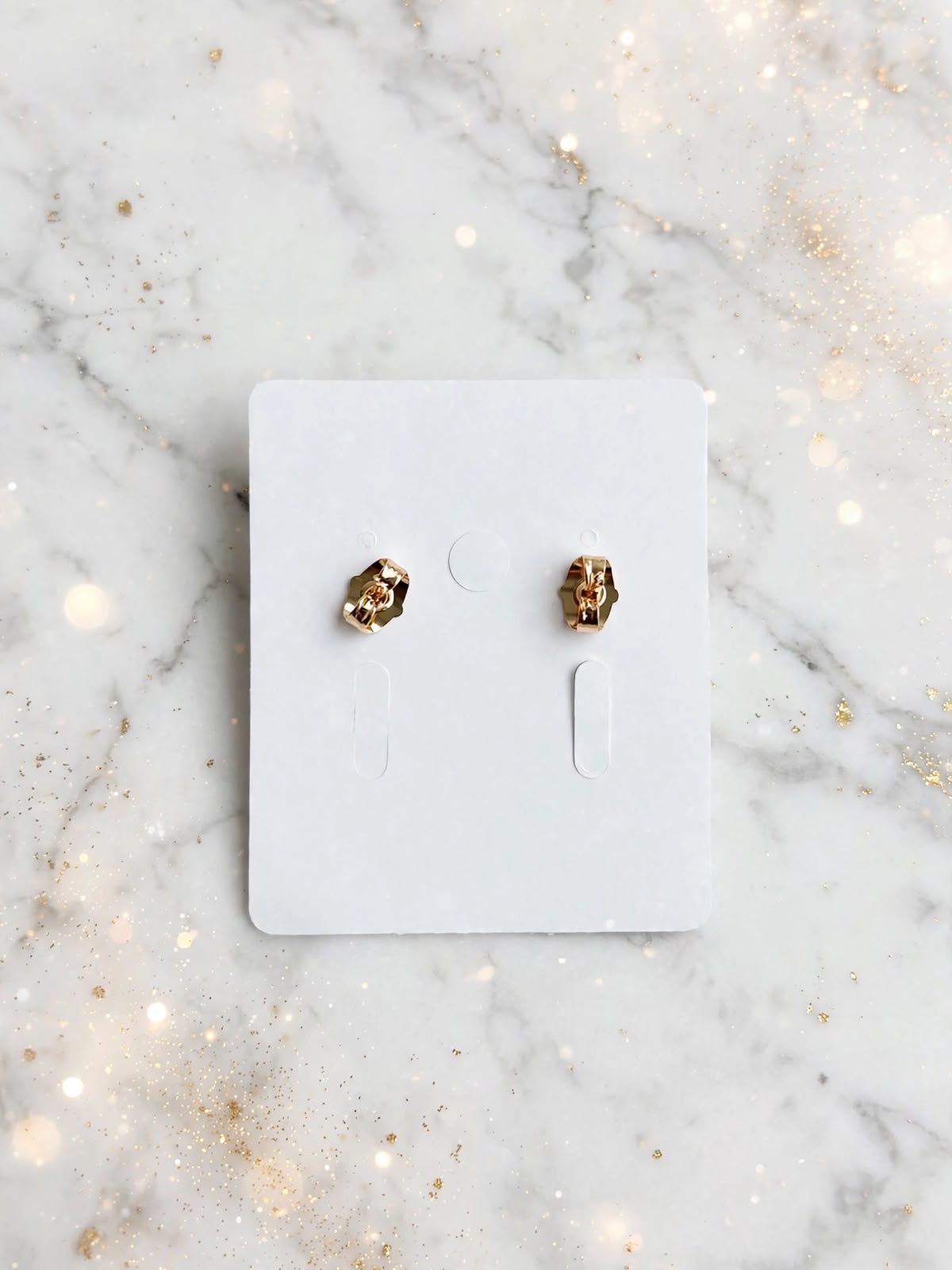 Rose Gold Fan Crystal Stud Earrings
