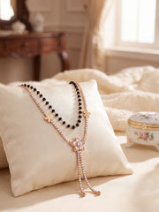 Rose Floral Layered Stone Mangalsutra