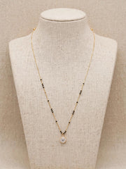 Golden Radiance Round Pendant Mangalsutra