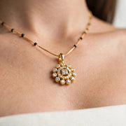 Golden Floral Charm Mangalsutra