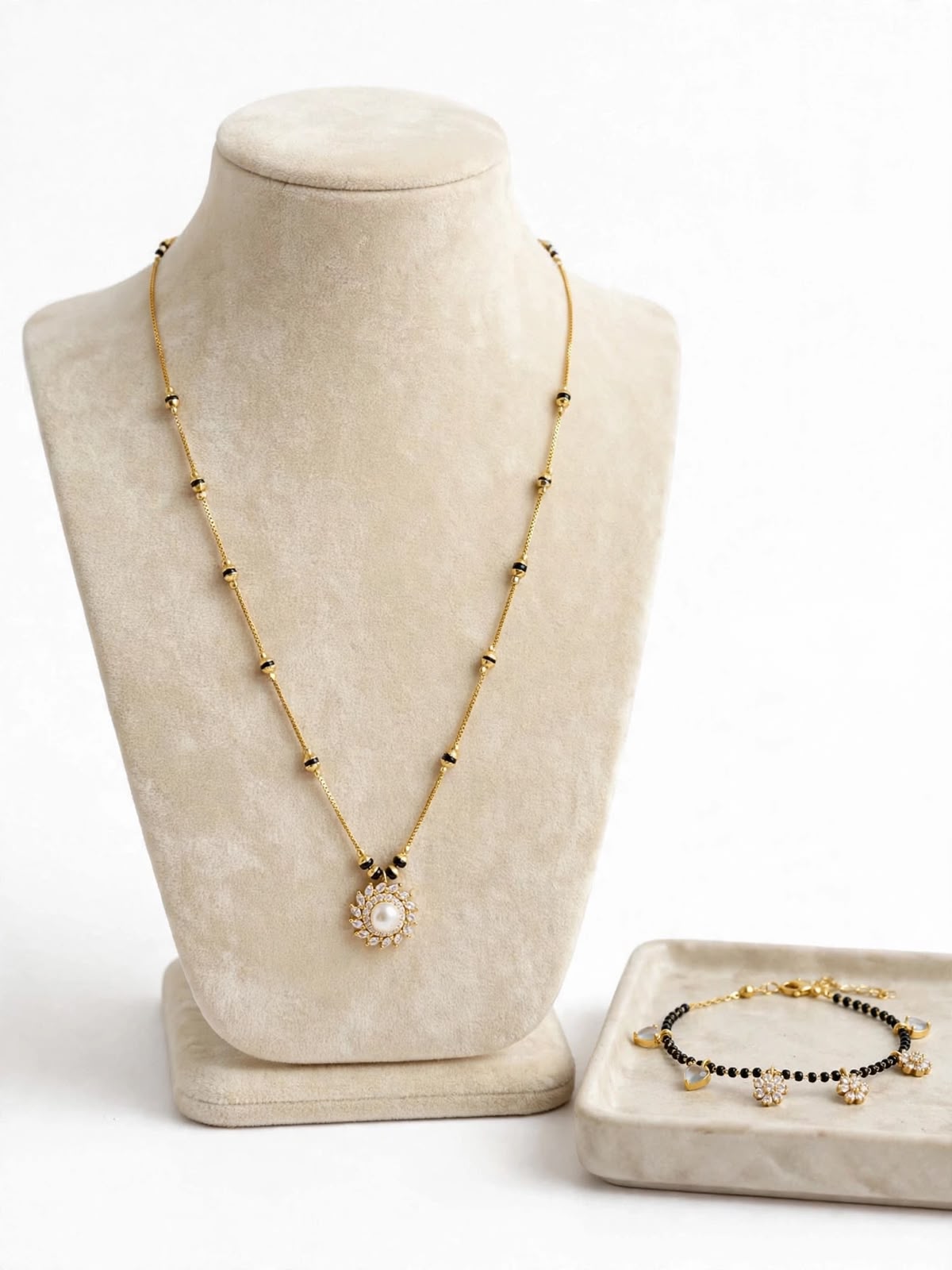 Pearl Blossom Dual Mangalsutra Set