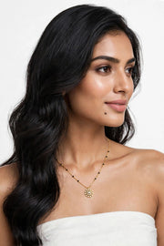 Golden Floral Charm Mangalsutra