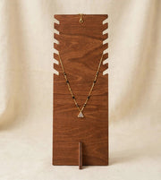 Golden Green Oval Pendant Mangalsutra
